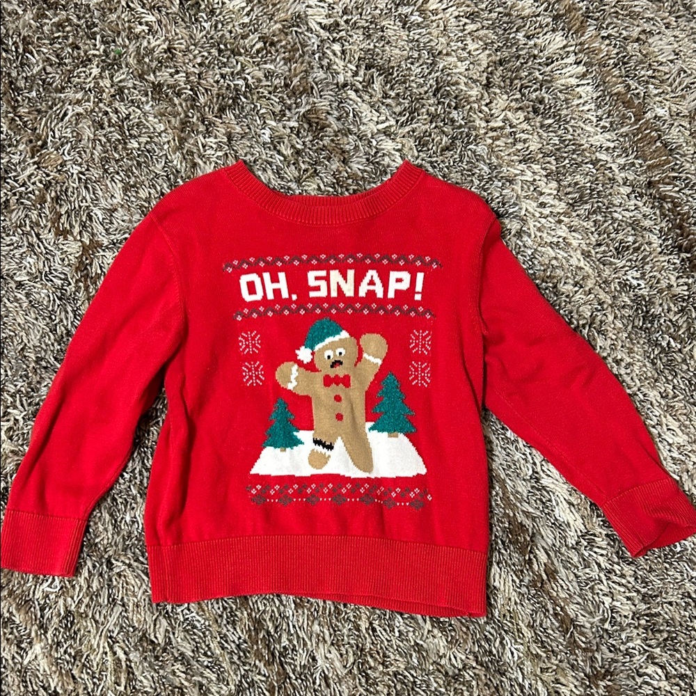 OshKosh B'gosh Red Gingerbread Sweater
